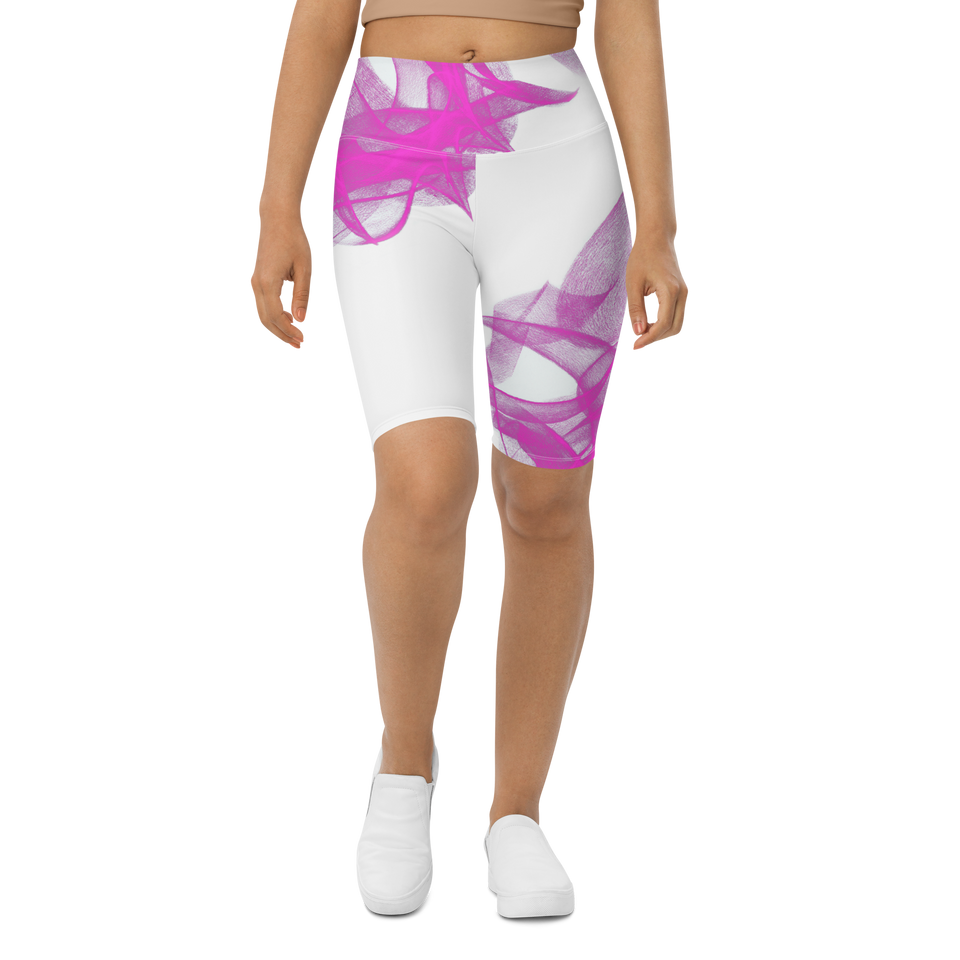 Flow Fuchsia Biker Shorts