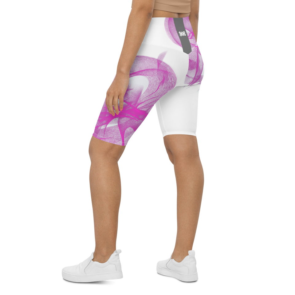 Flow Fuchsia Biker Shorts