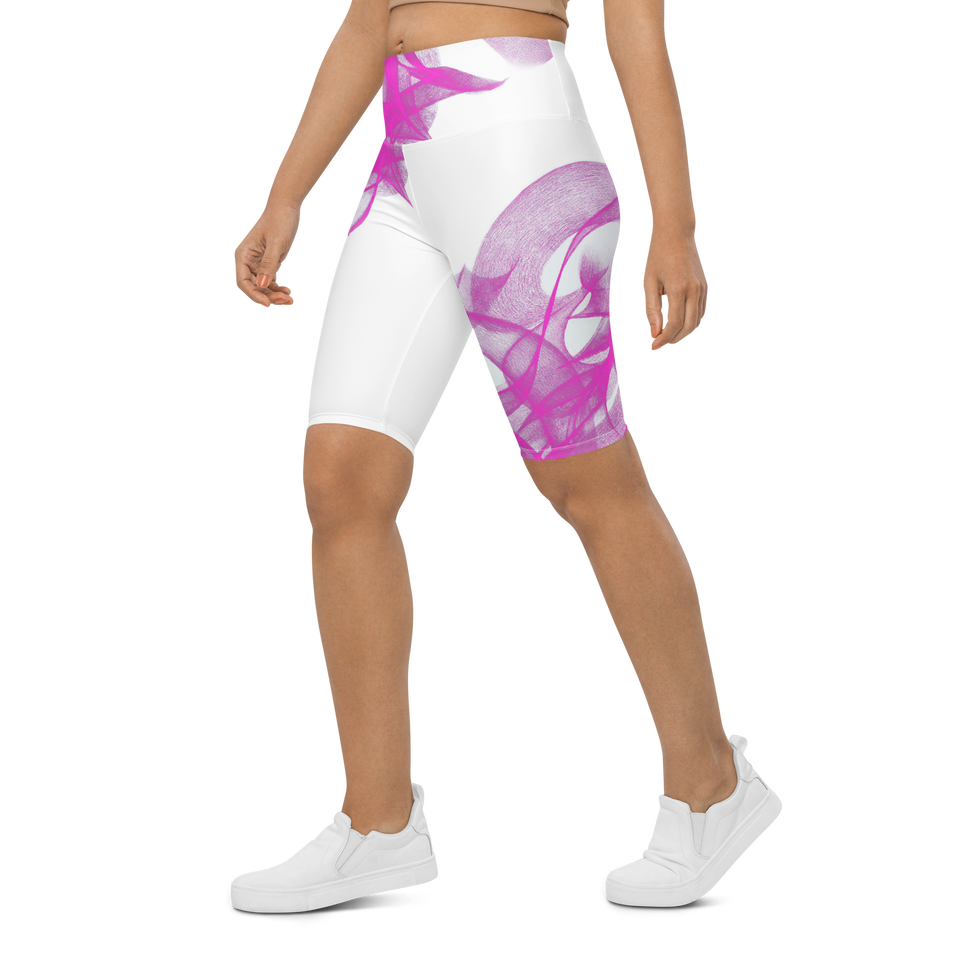 Flow Fuchsia Biker Shorts
