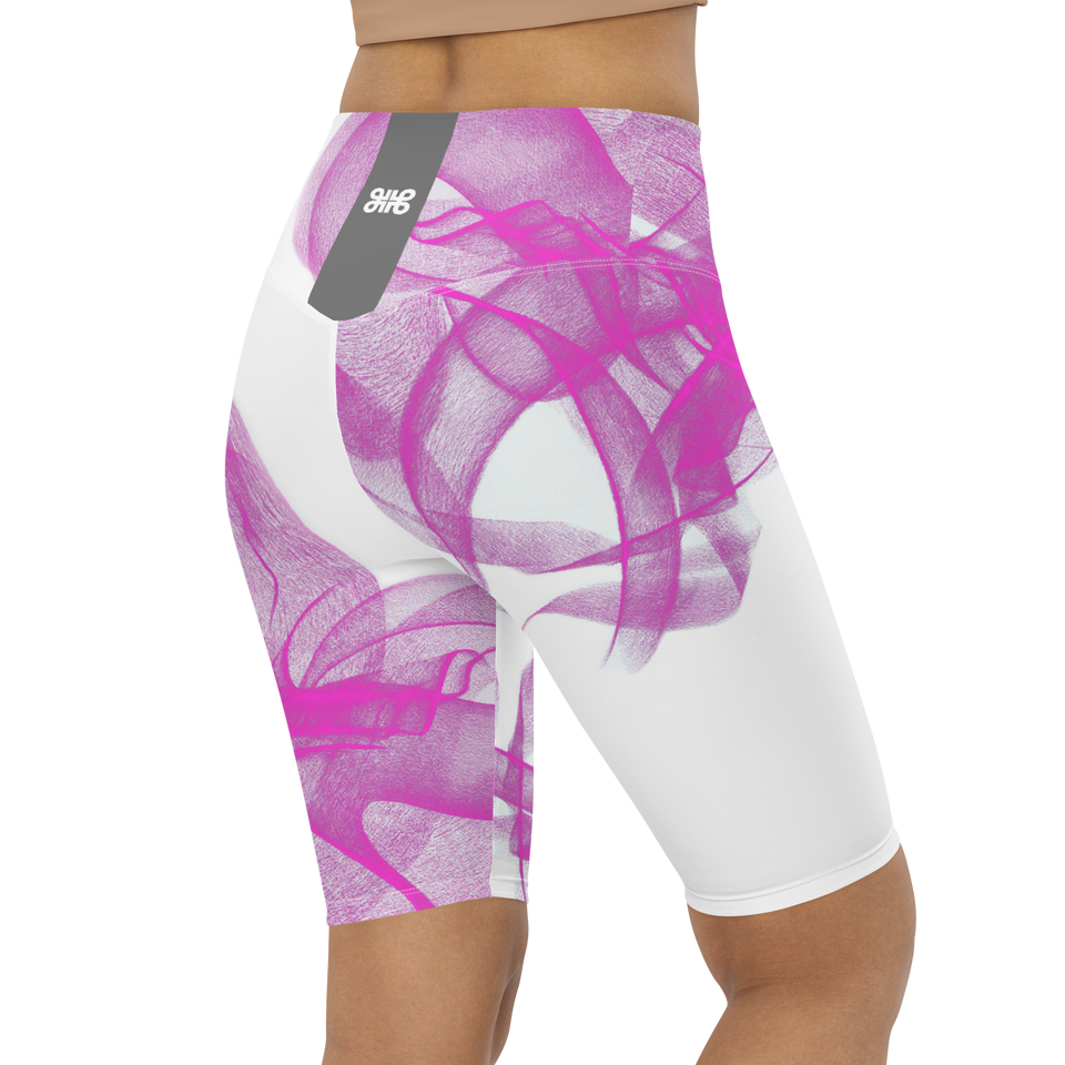 Flow Fuchsia Biker Shorts