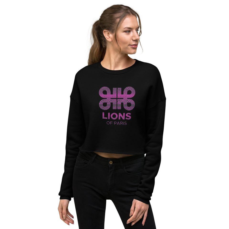 Sauvage Violette Logo Crop Sweatshirt