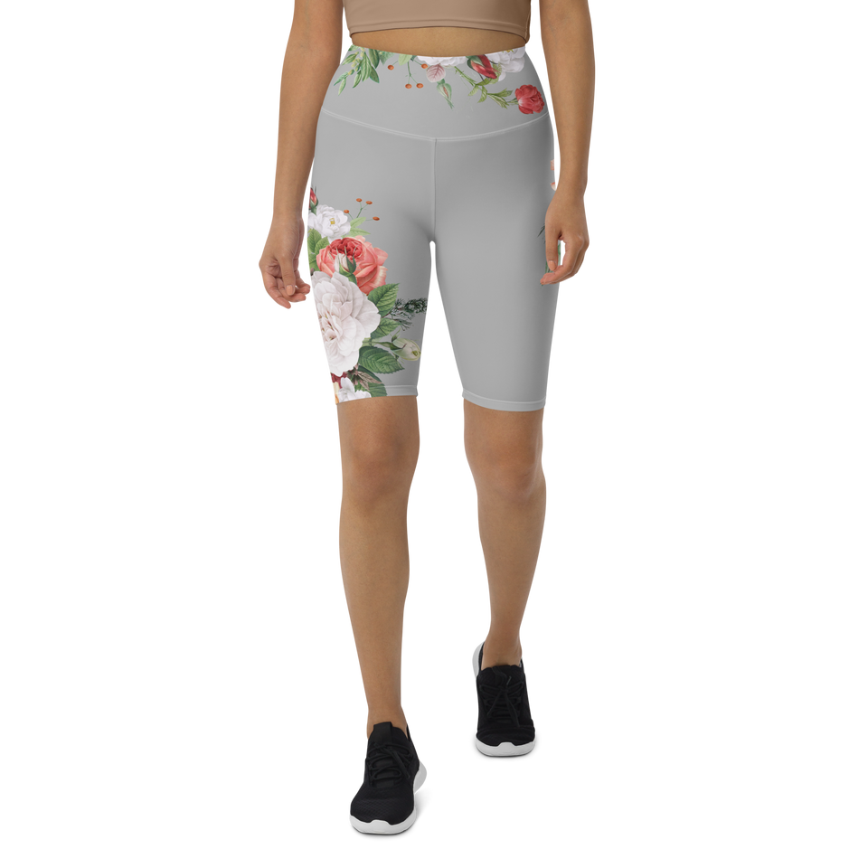 MA Gray Biker Shorts