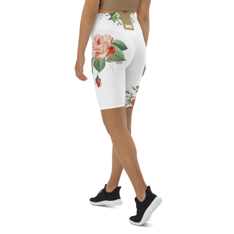 MA White Biker Shorts