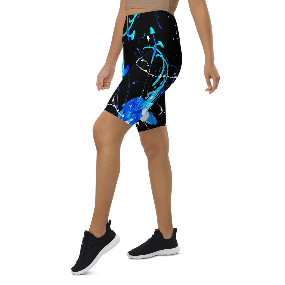 Ombres Noires Biker Shorts