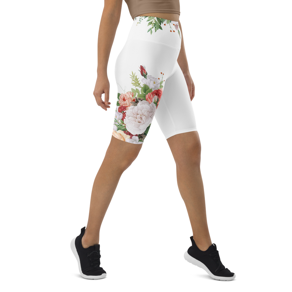 MA White Biker Shorts