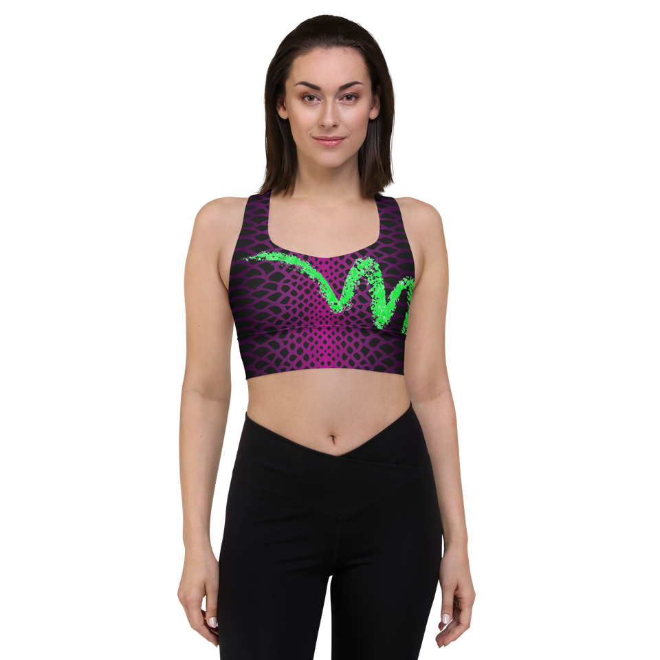 Sauvage Violette Longline Sports Bra