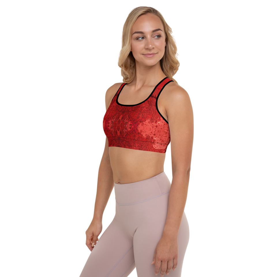 Rêves Rouge Padded Sports Bra