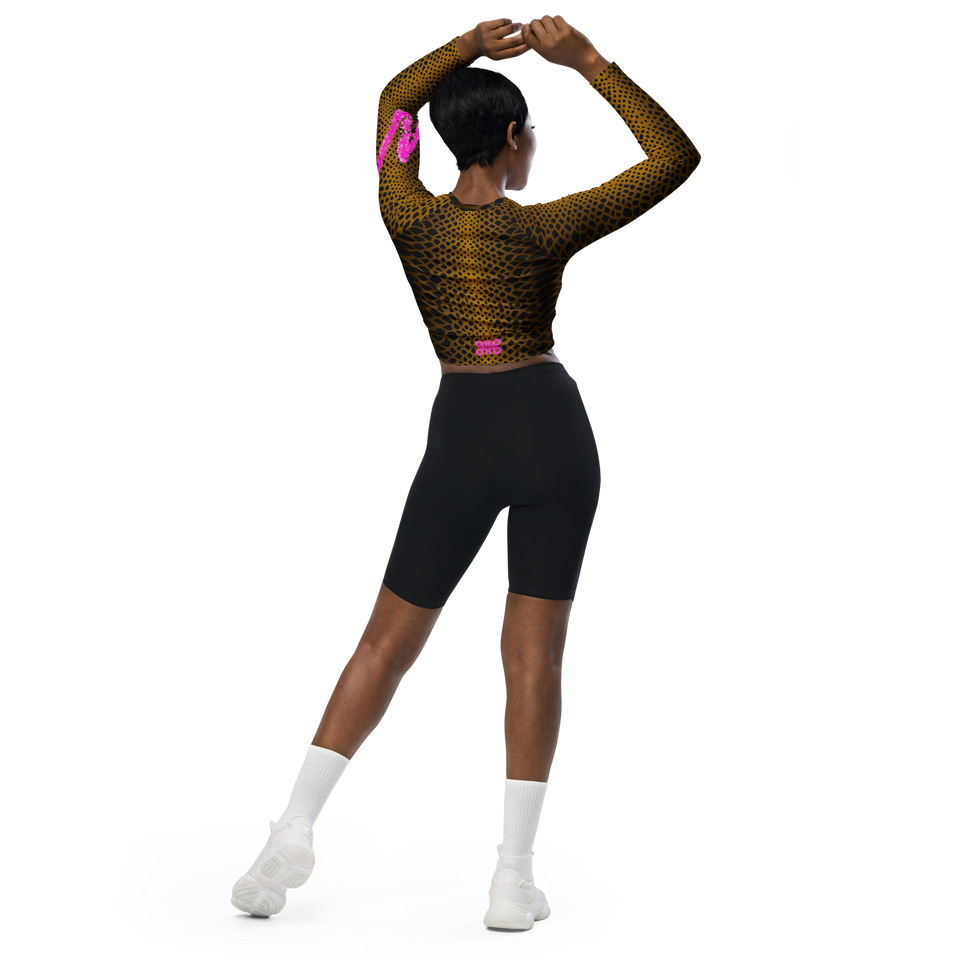 Sauvage Long-Sleeve Crop Top