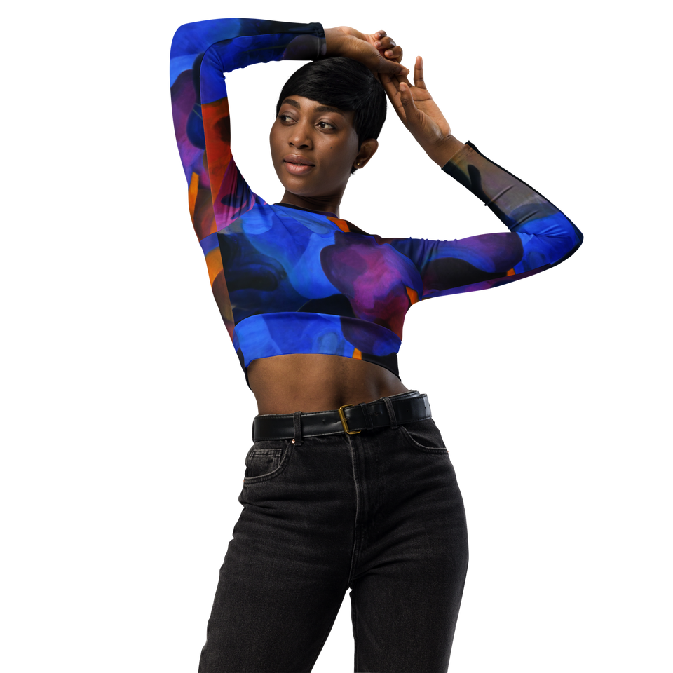 Ciel de Paris Long-Sleeve Crop Top