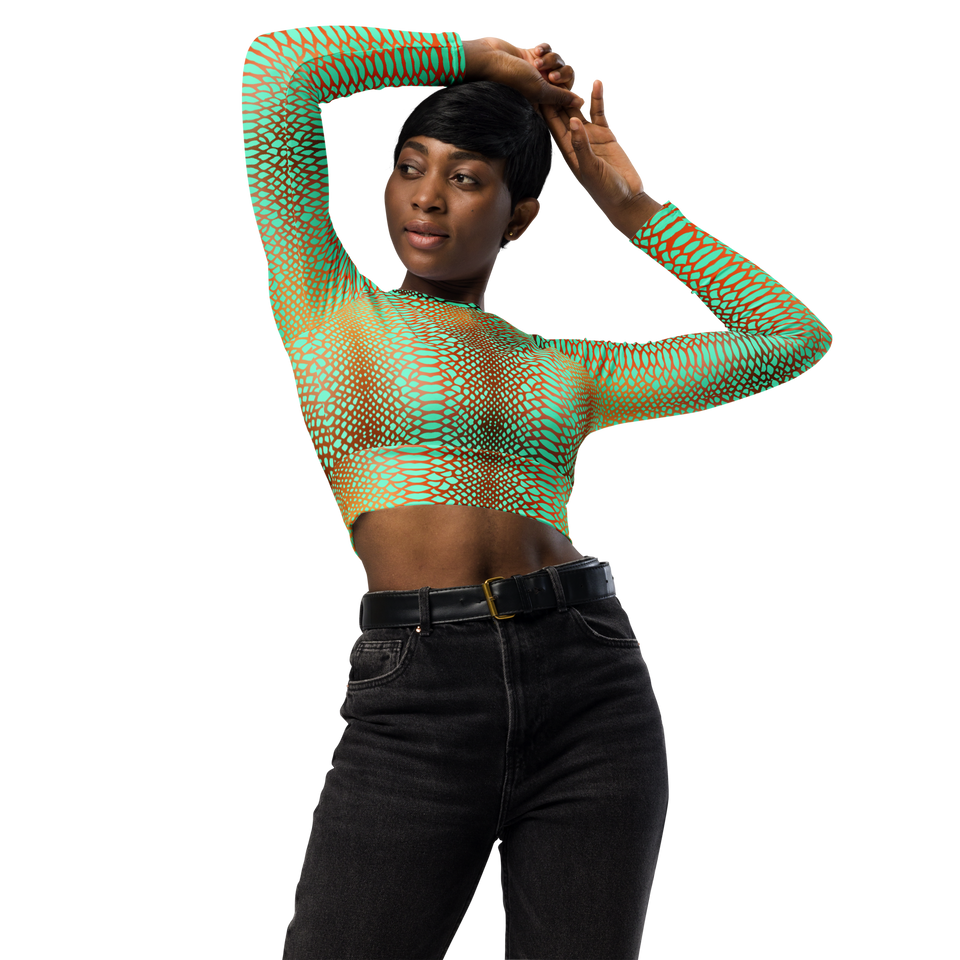 Sauvage Caméléon Long-Sleeve Crop Top