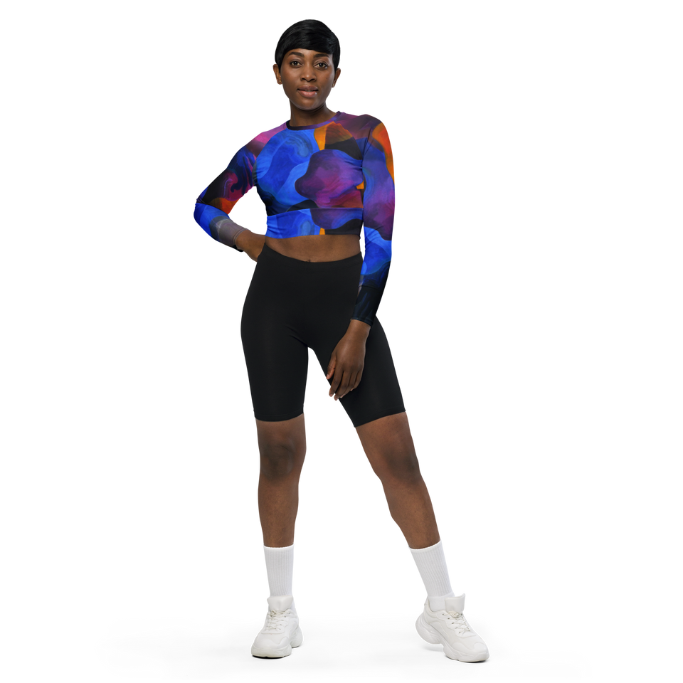 Ciel de Paris Long-Sleeve Crop Top