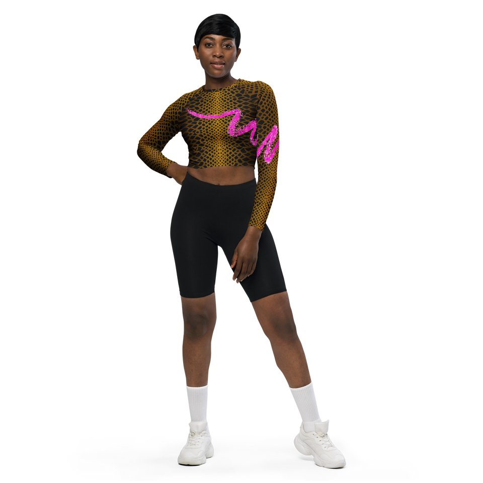 Sauvage Long-Sleeve Crop Top