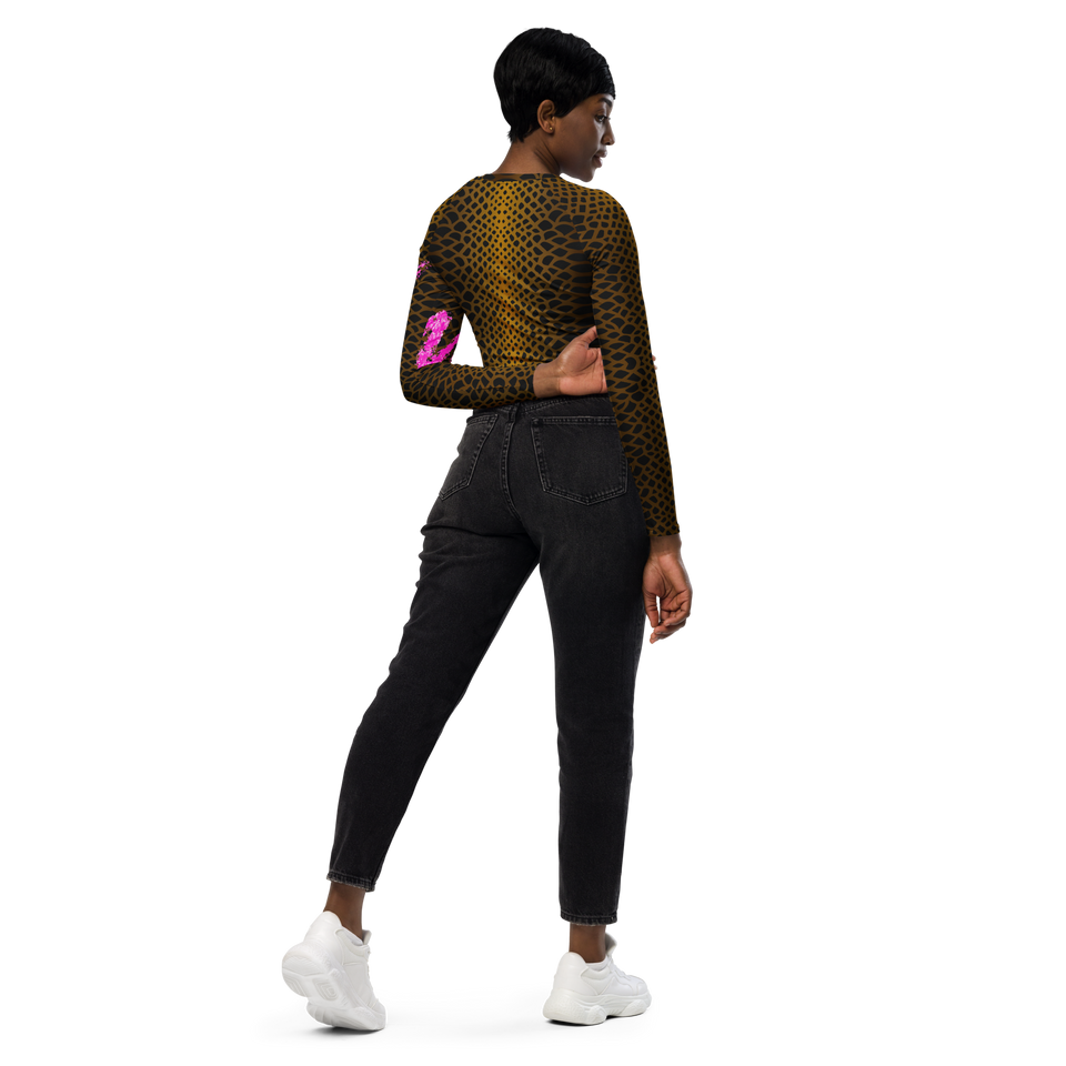 Sauvage Long-Sleeve Crop Top