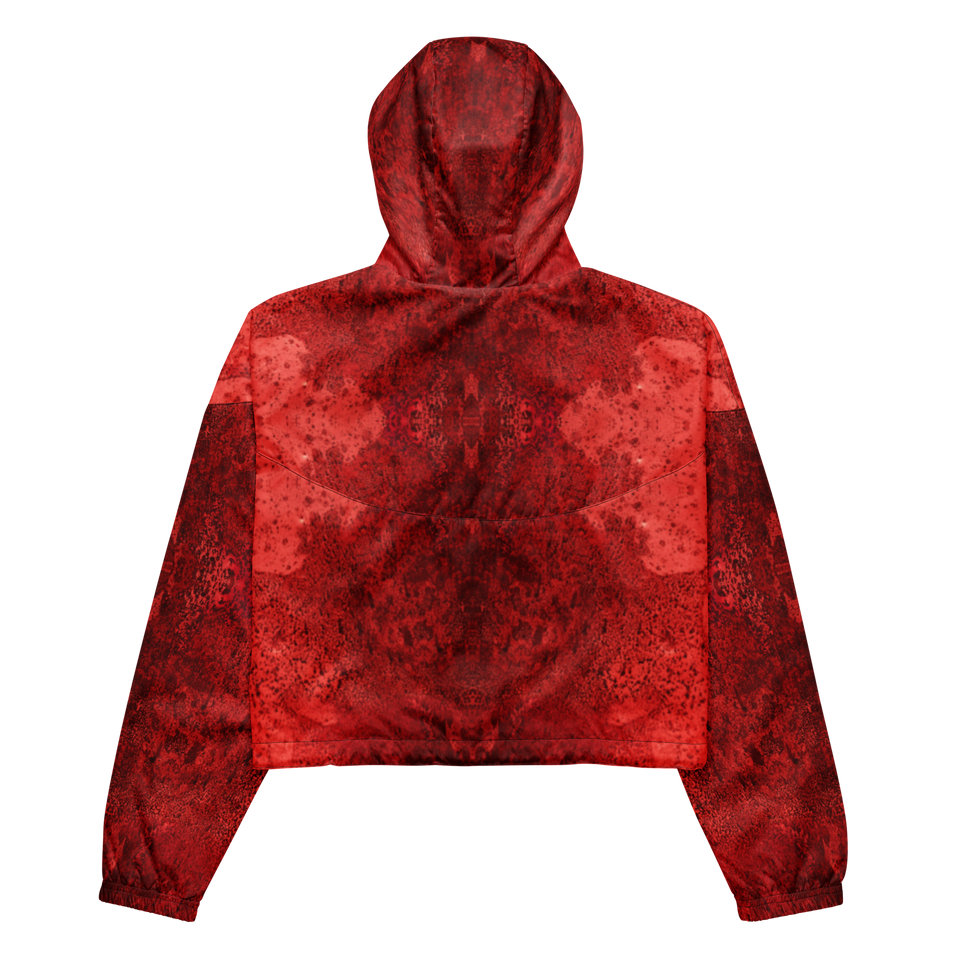 Rêves Rouge Cropped Windbreaker