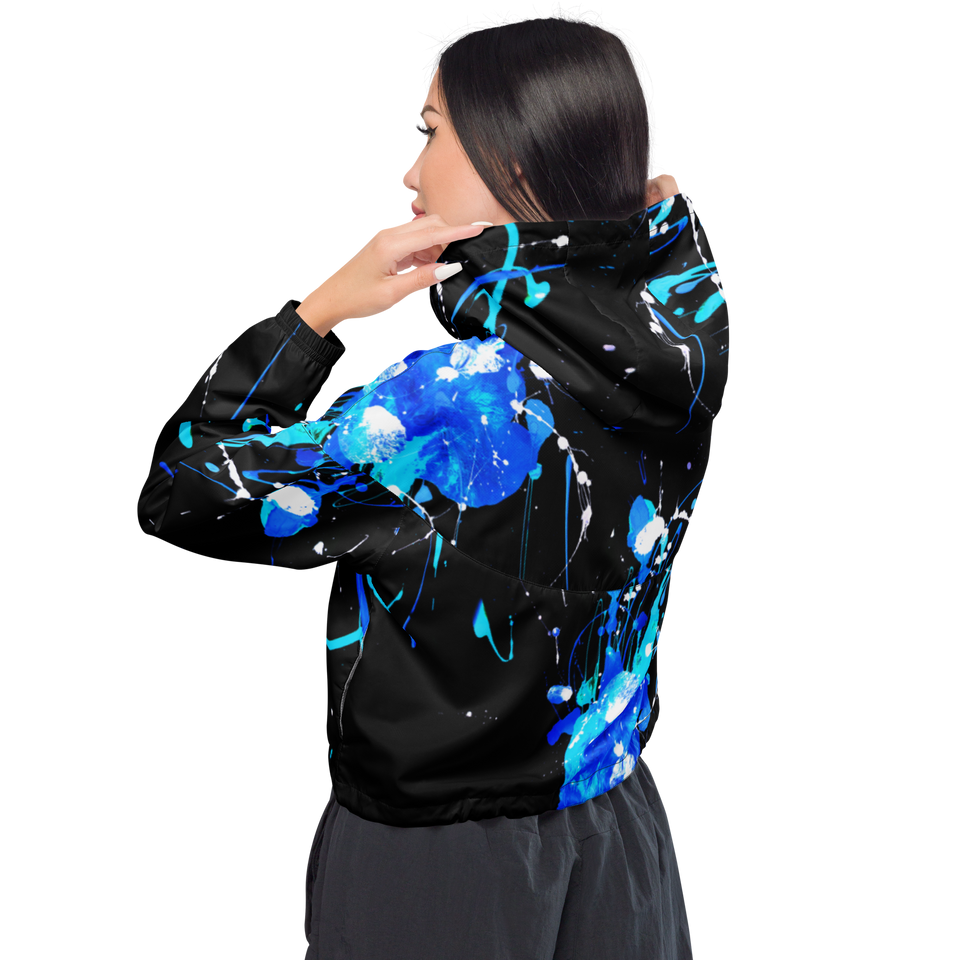 Ombres Noires Cropped Windbreaker