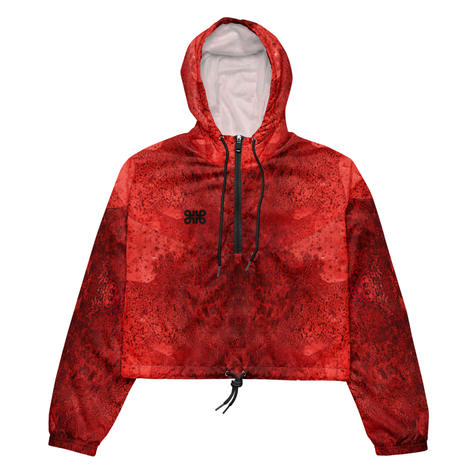 Rêves Rouge Cropped Windbreaker