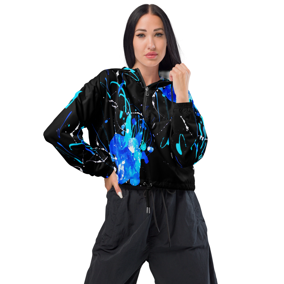 Ombres Noires Cropped Windbreaker