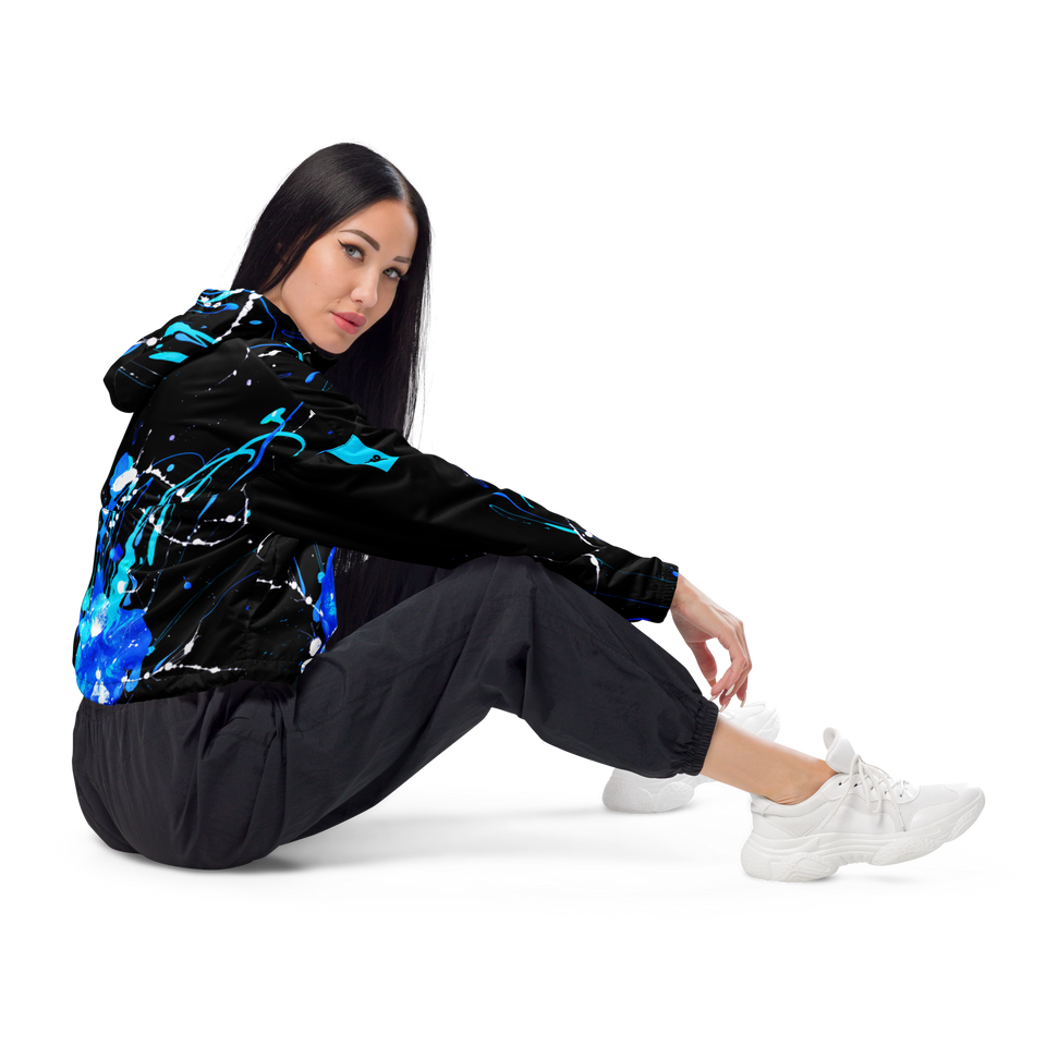 Ombres Noires Cropped Windbreaker