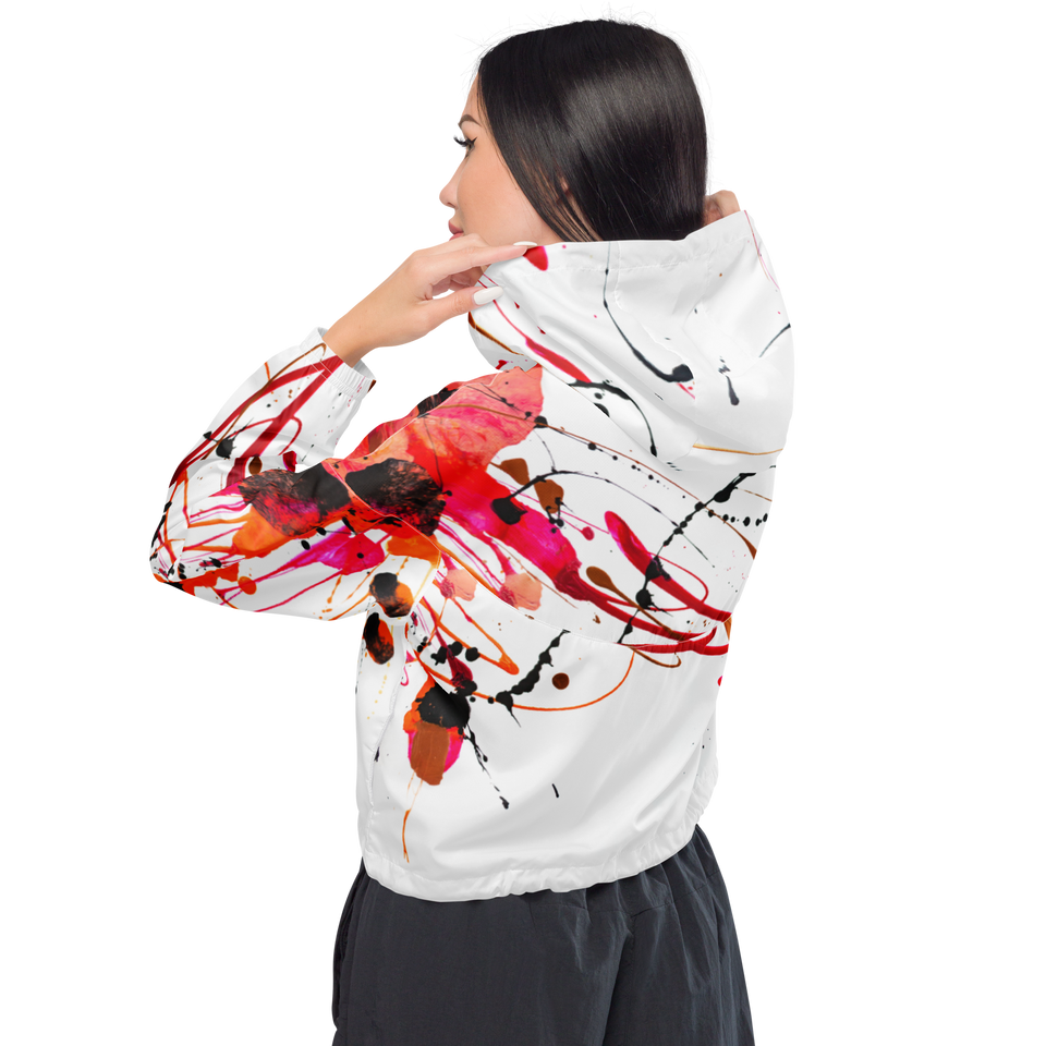 Ombres Blanches Cropped Windbreaker