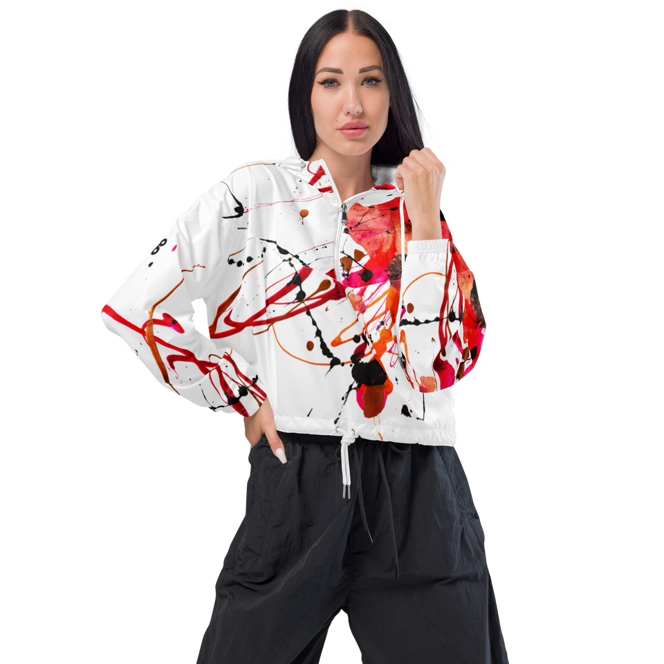 Ombres Blanches Cropped Windbreaker