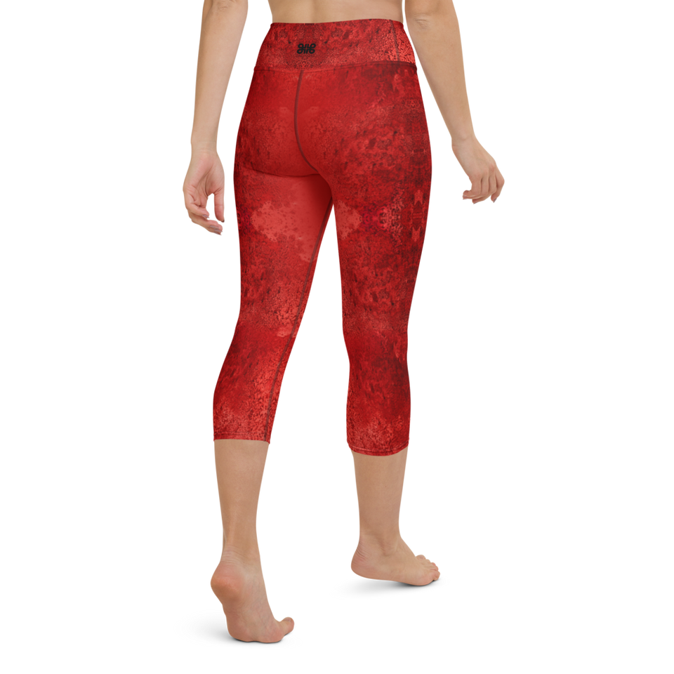 Rêves Rouge High-Rise Capri Leggings