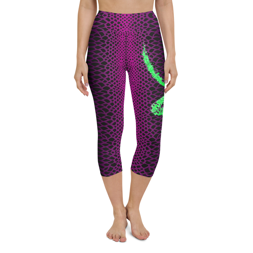 Sauvage Violette High-Rise Capri Leggings