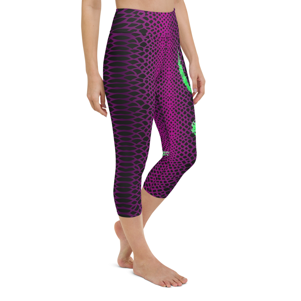 Sauvage Violette High-Rise Capri Leggings