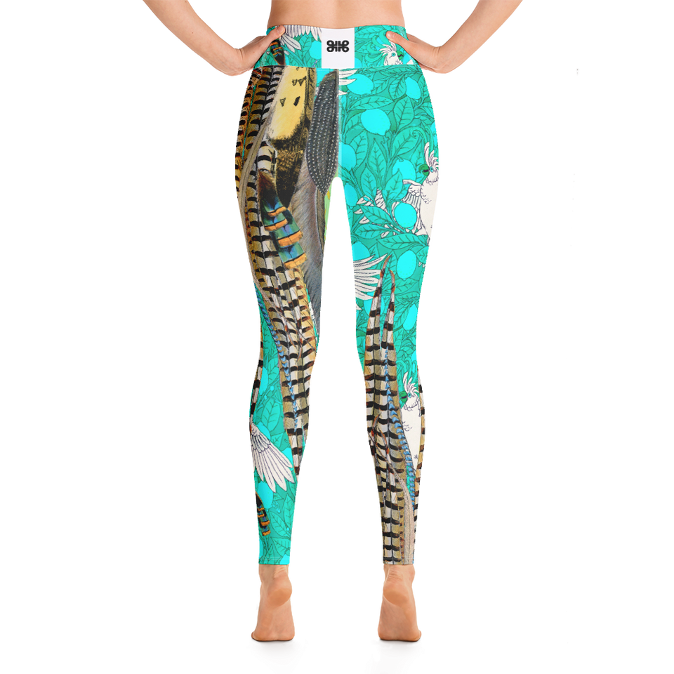 Paradis Turquoise High-Rise Leggings