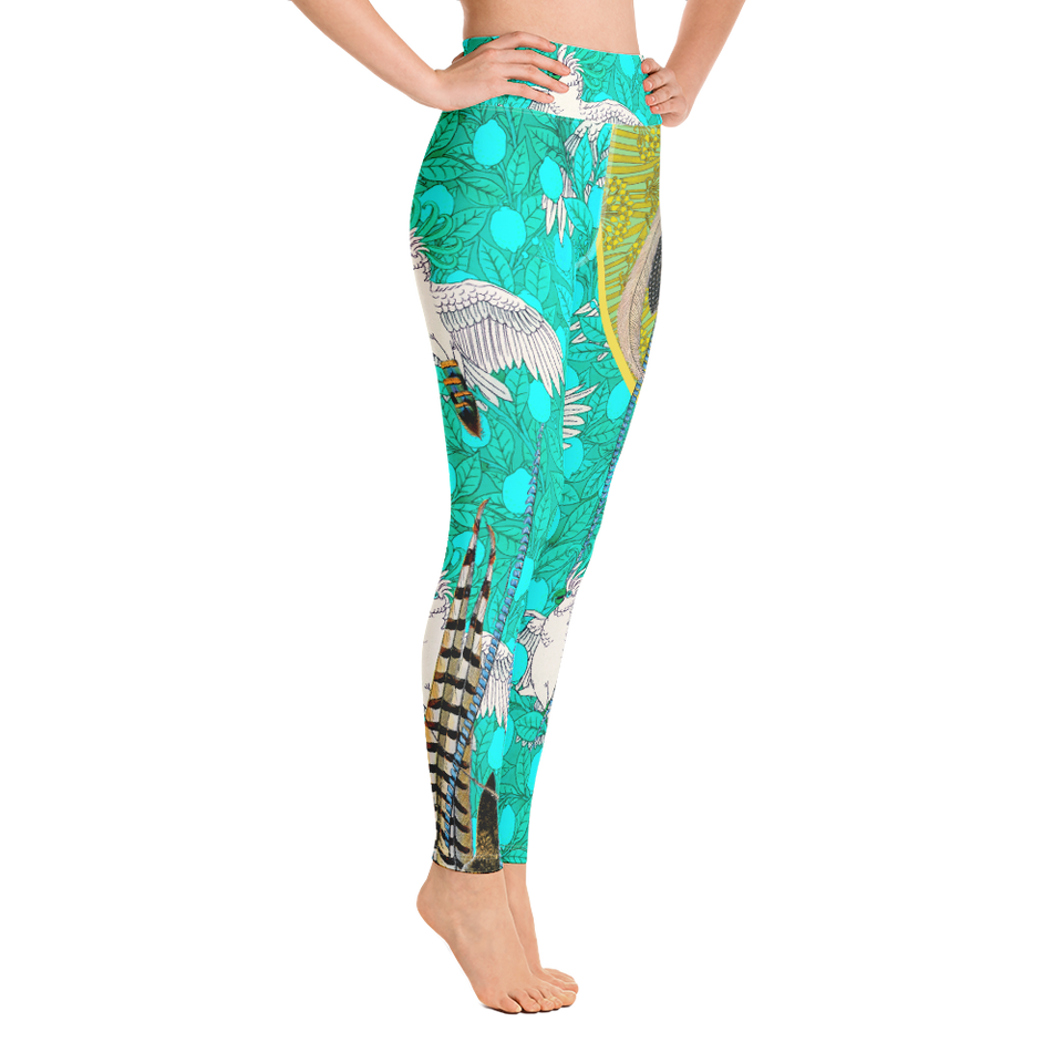 Paradis Turquoise High-Rise Leggings