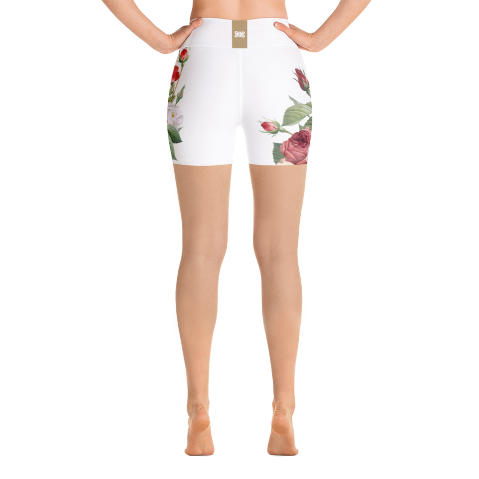 MA White High-Rise Shorts