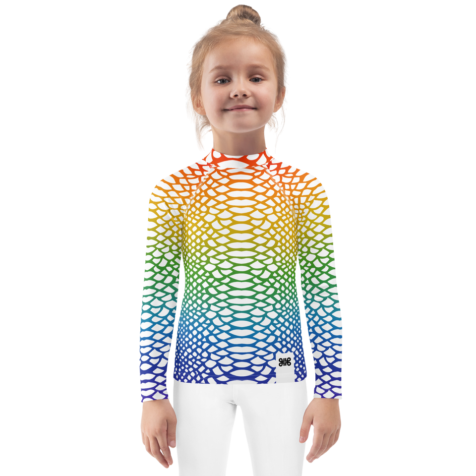 Sauvage Rainbow Kids Print Top