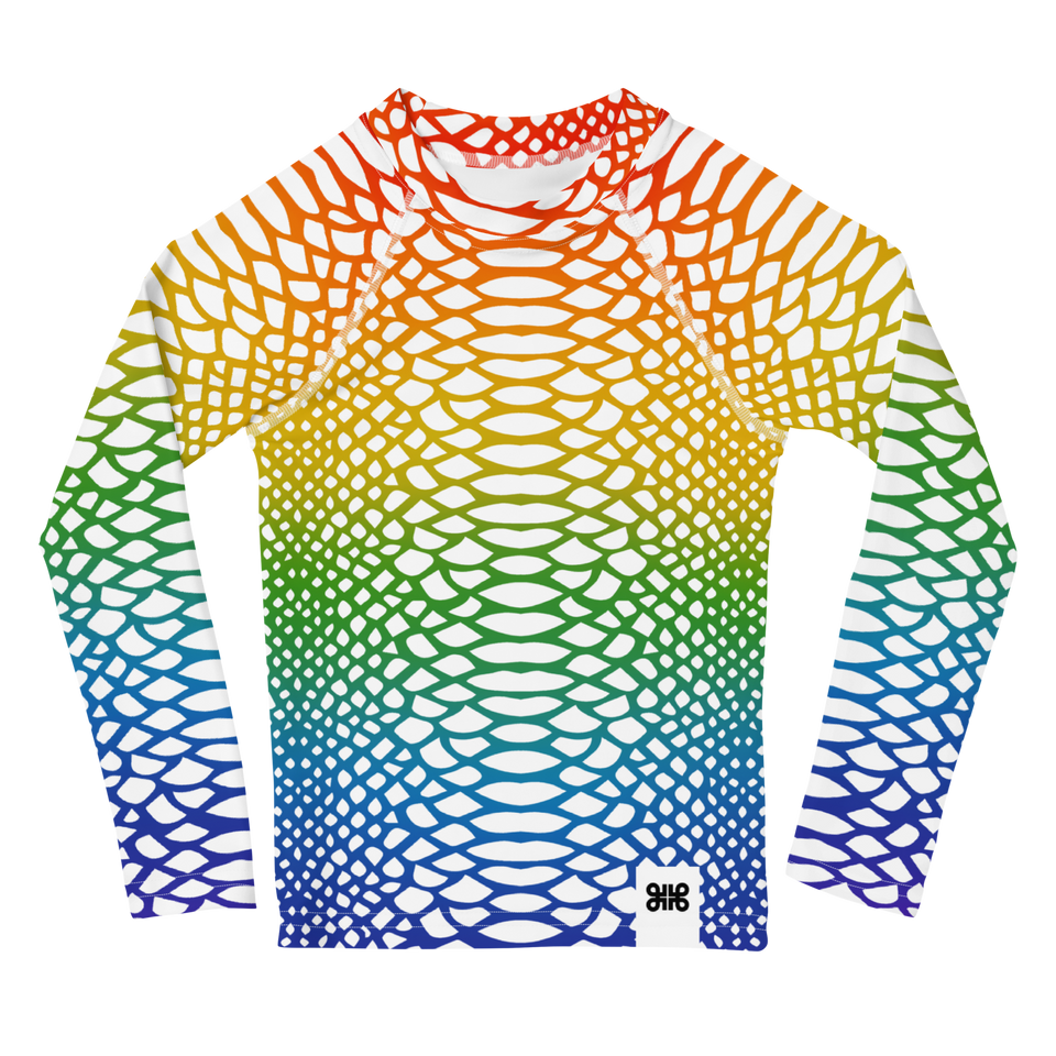 Sauvage Rainbow Kids Print Top