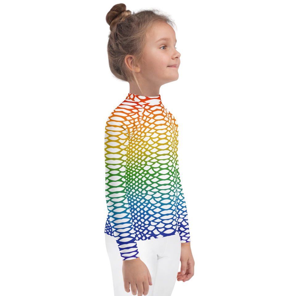 Sauvage Rainbow Kids Print Top