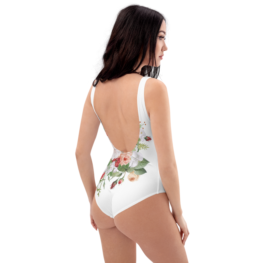 MA White OnePiece Swimsuit Lions of Paris