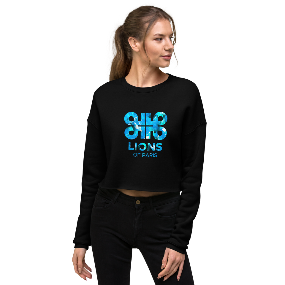 Ombres Noires Logo Crop Sweatshirt